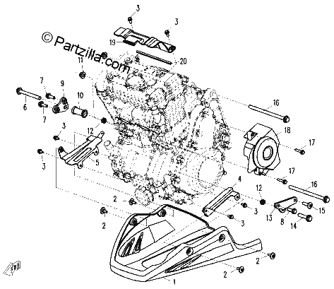 Diagrama de ENGINE FITTING PARTS