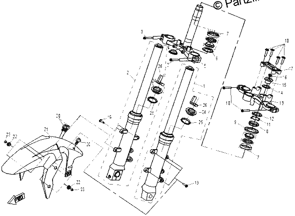Diagrama de FRONT SUSPENSION