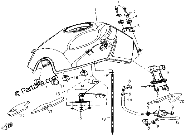 Diagrama de FUEL TANK