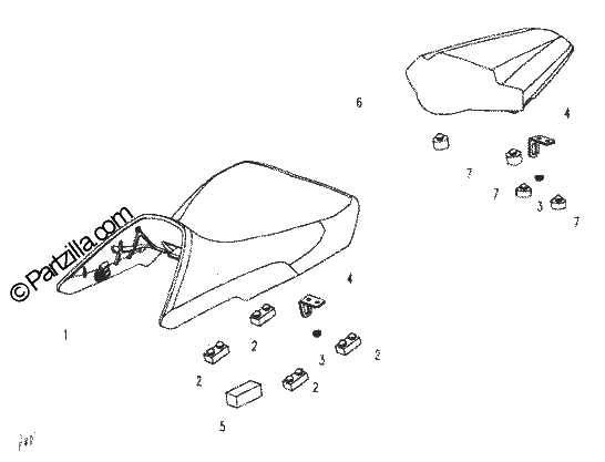 Diagrama de SEAT ASSY