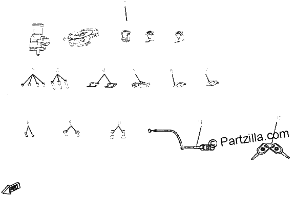 Diagrama de LOCK ASSY