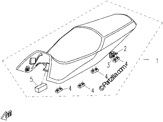 Diagrama de SEAT ASSY