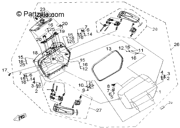 Diagrama de SIDE BOX LH