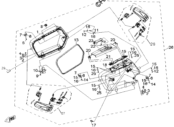 Diagrama de SIDE BOX RH
