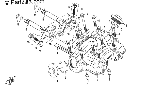 Diagrama de CYLINDER HEAD COVER