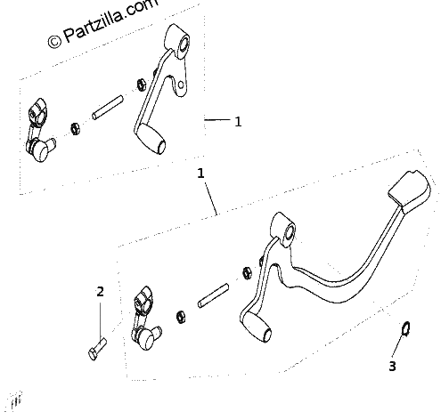 Diagrama de GEARSHIFT LEVER
