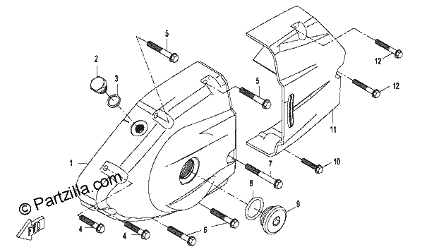 Diagrama de LIFT SIDE COVER ASSY