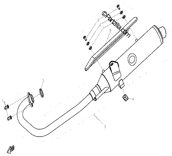 Diagrama de EXHAUST MUFFLER