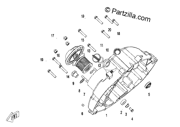 Diagrama de RIGHT SIDE COVER