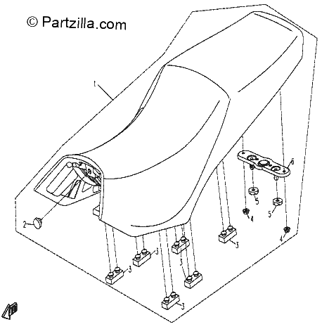 Diagrama de SEAT ASSY