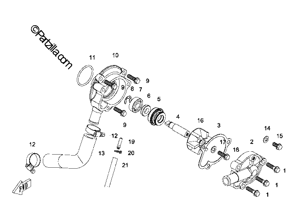 Diagrama de WATER PUMP