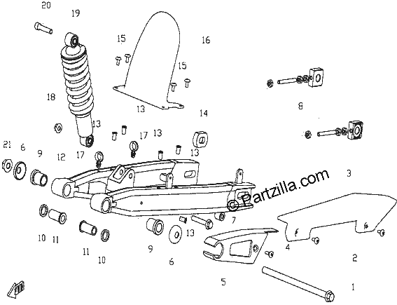 Diagrama de REAR SUSPENSION 1