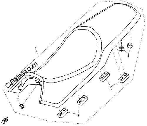 Diagrama de SEAT ASSY