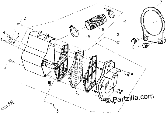 Diagrama de AIR FILTER