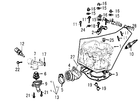 Diagrama de CYLINDER HEAD ASSY