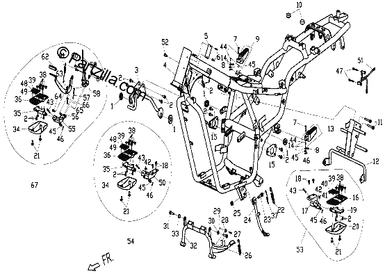 Diagrama de FRAME ASSY