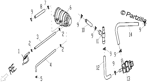 Diagrama de FUEL VAPOR SYSTEM