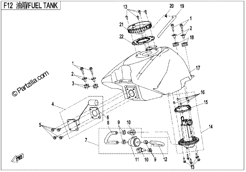 Diagrama de FUEL TANK