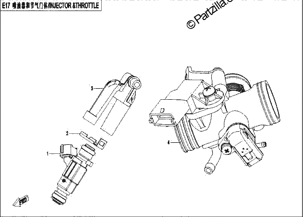 Diagrama de INJECTOR THROTTLE