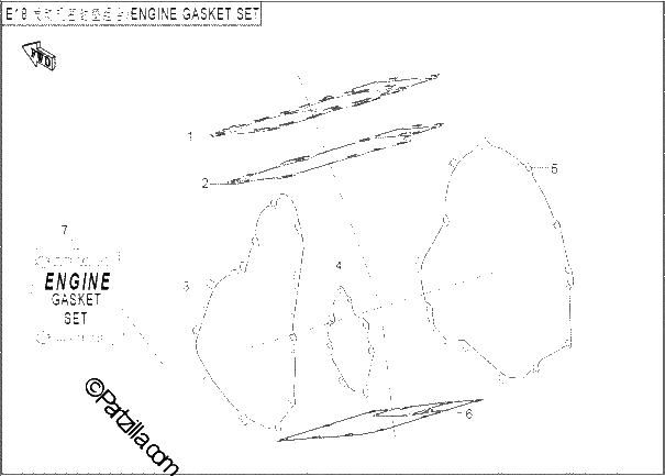 Diagrama de ENGINE GASKET SET