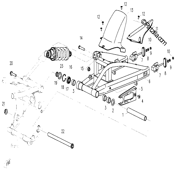 Diagrama de REAR SUSPENSION