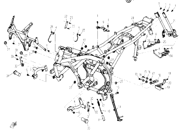 Diagrama de FRAME ASSY