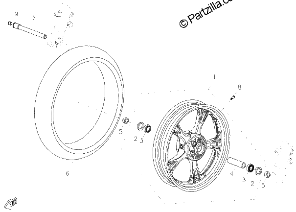 Diagrama de FRONT WHEEL