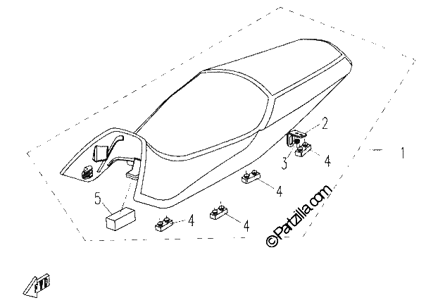 Diagrama de SEAT ASSY