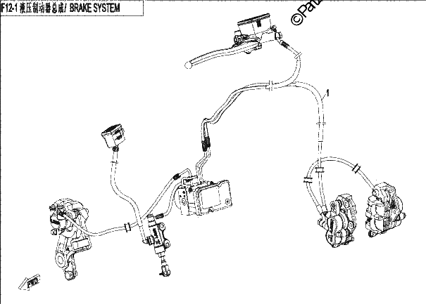 Diagrama de BRAKE SYSTEM
