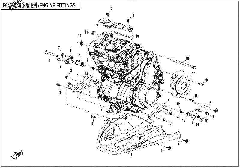 Diagrama de ENGINE FITTING PARTS