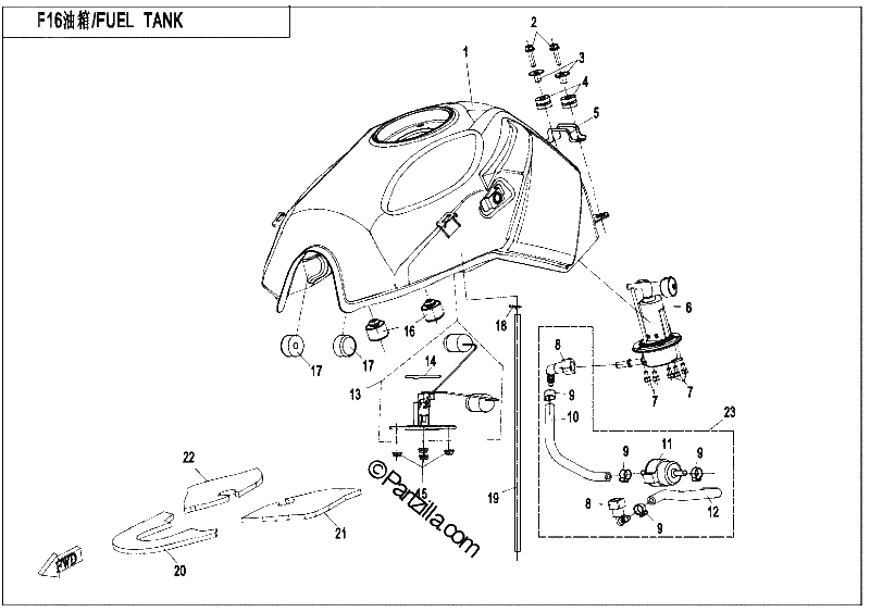Diagrama de FUEL TANK 2