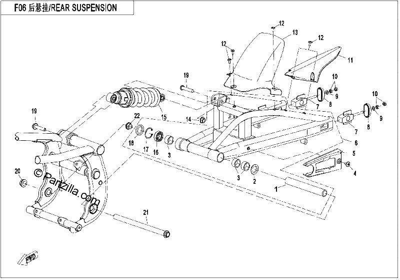 Diagrama de REAR SUSPENSION 1
