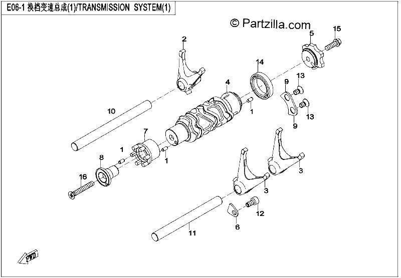 Diagrama de TRANSMISSION SYSTEM 1