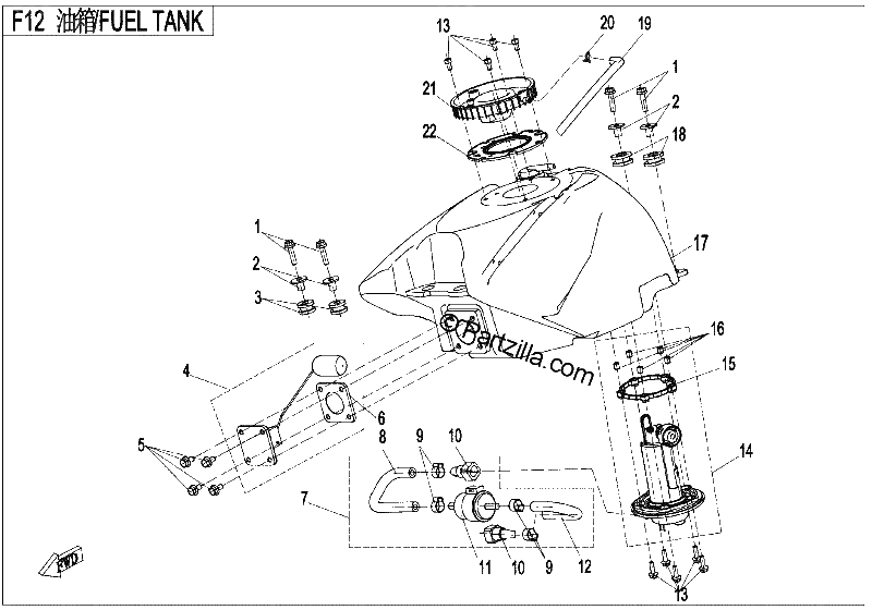 Diagrama de FUEL TANK