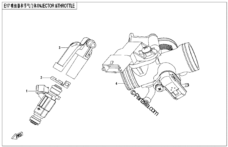 Diagrama de INJECTOR THROTTLE