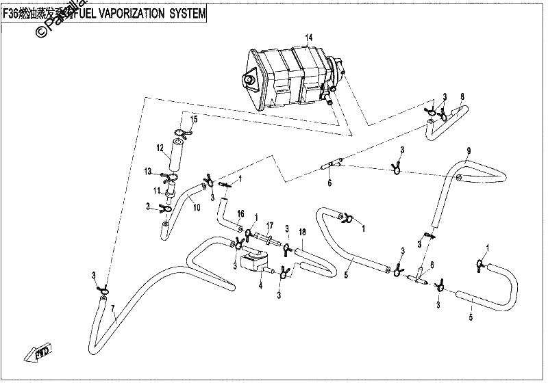 Diagrama de FUEL VAPORIZATION SYSTEM