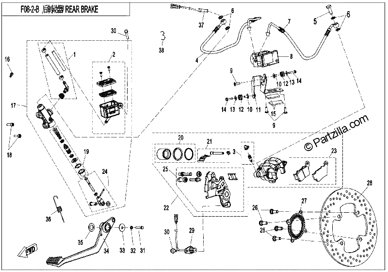 Diagrama de REAR BRAKE ABS