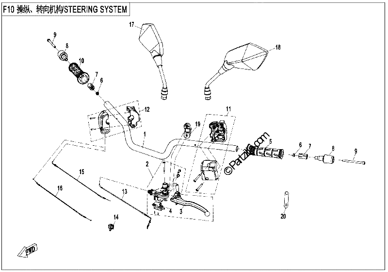 Diagrama de STEERING SYSTEM