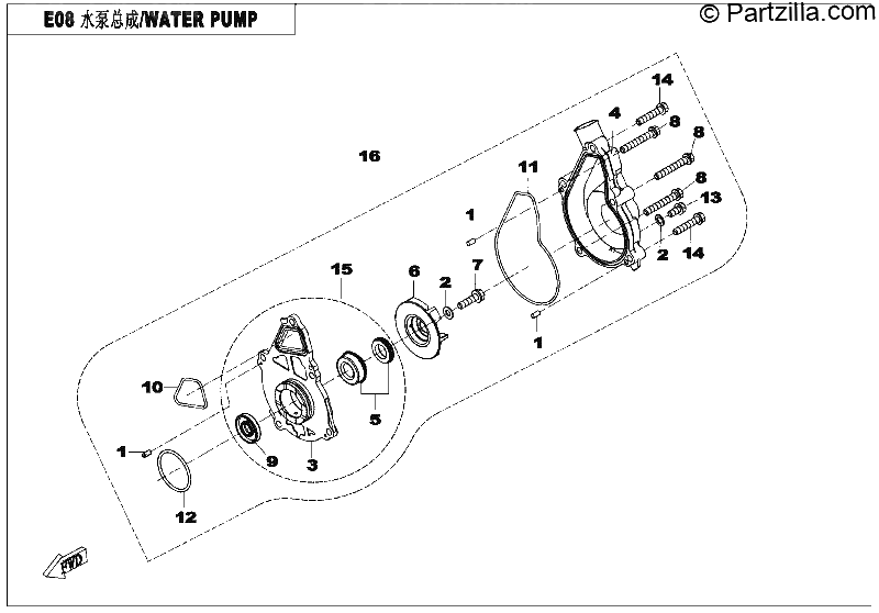Diagrama de WATER PUMP