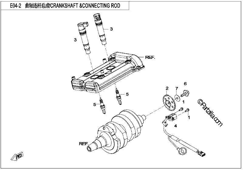 Diagrama de CRANKSHAFT CONNECTING ROD 2