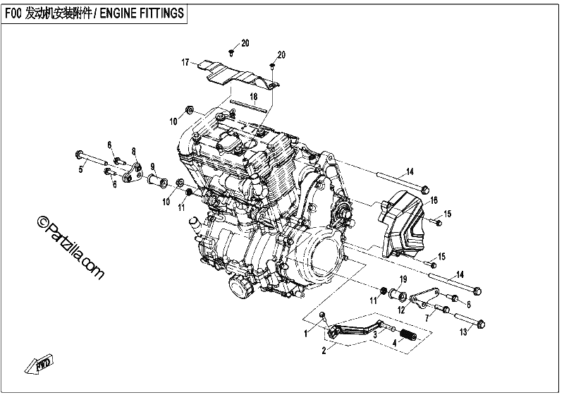 Diagrama de ENGINE FITTINGS