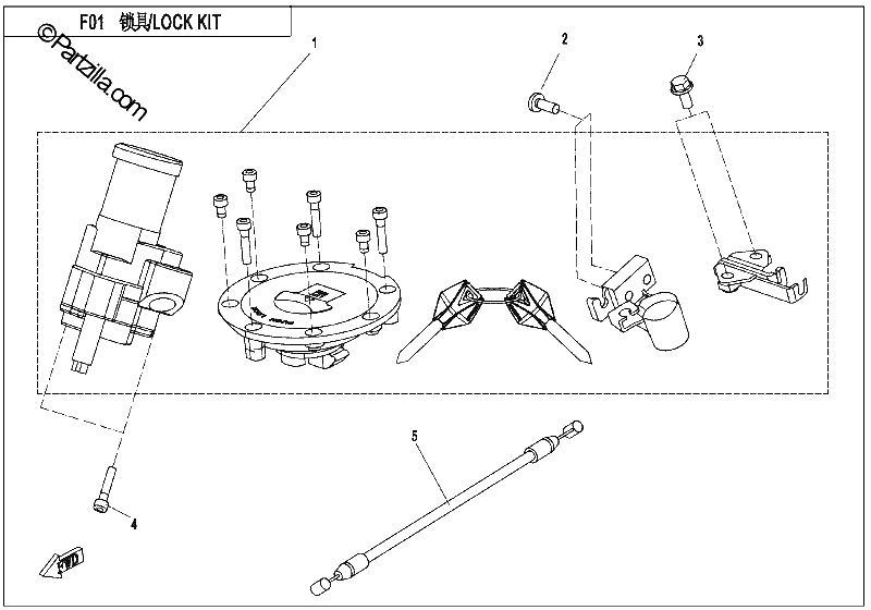 Diagrama de LOCK KIT