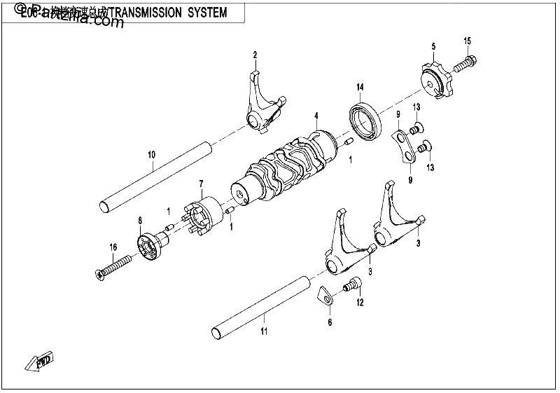 Diagrama de TRANSMISSION SYSTEM 1
