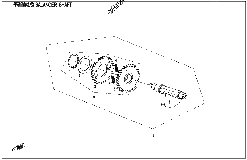Diagrama de BALANCER SHAFT