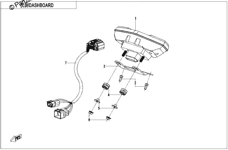 Diagrama de DASHBOARD BLACK AND WHITE