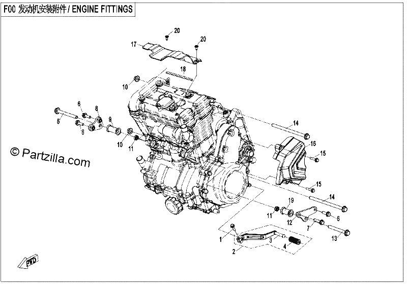Diagrama de ENGINE FITTINGS