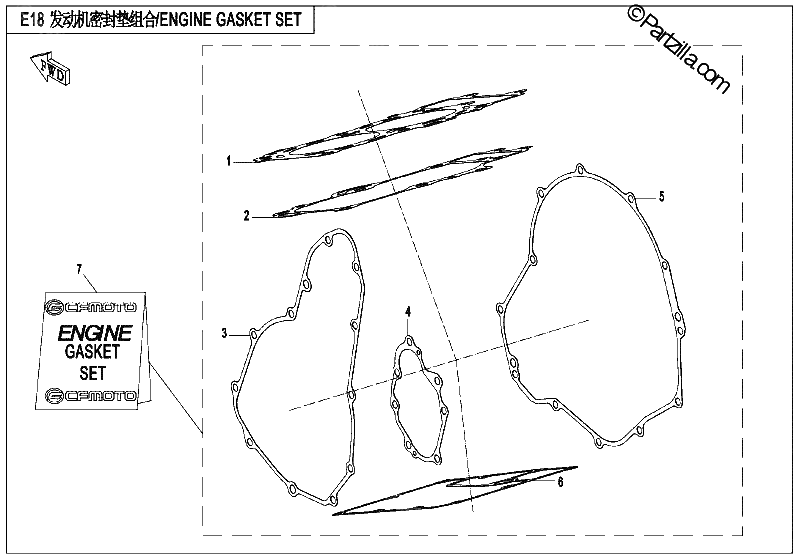 Diagrama de ENGING GASKET SET