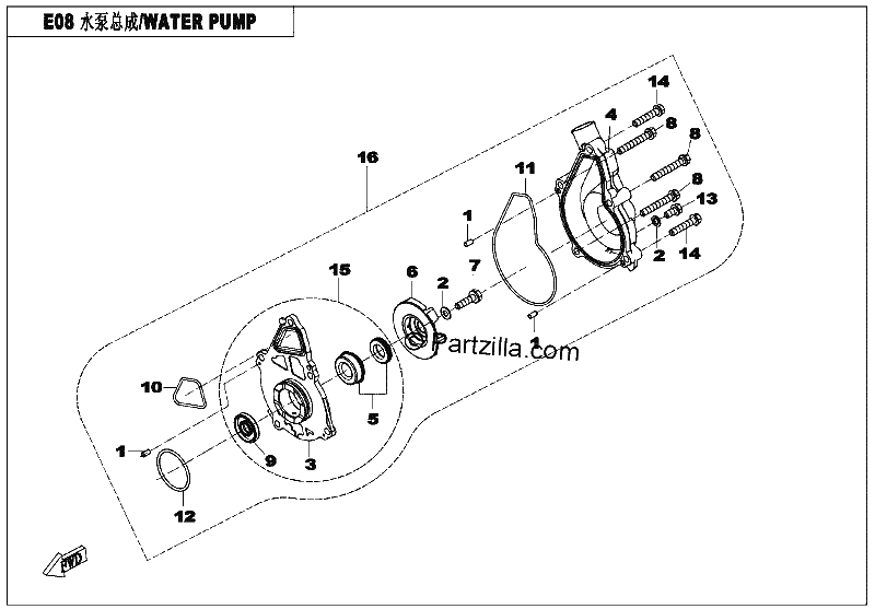 Diagrama de WATER PUMP