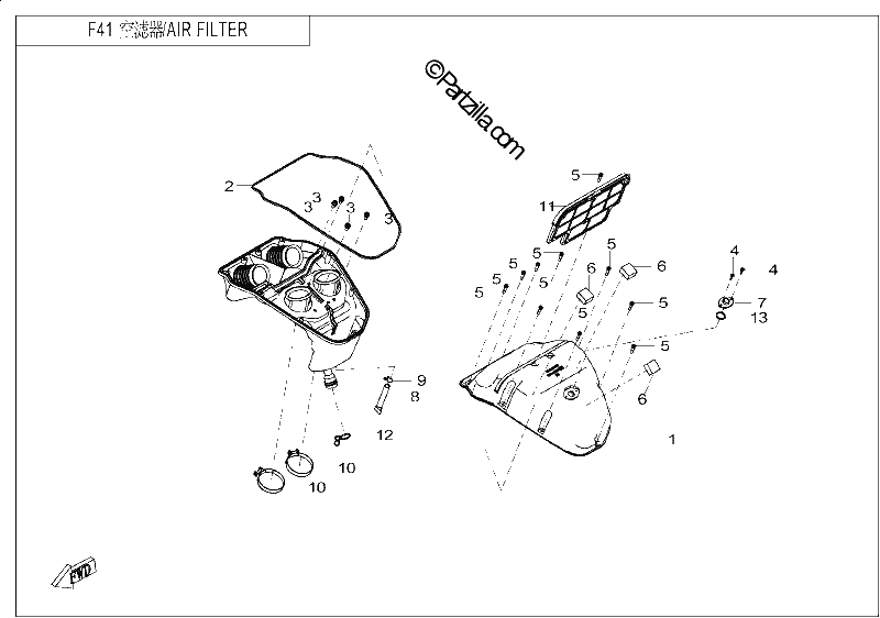Diagrama de AIR FILTER
