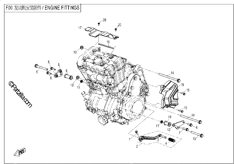 Diagrama de ENGINE FITTINGS